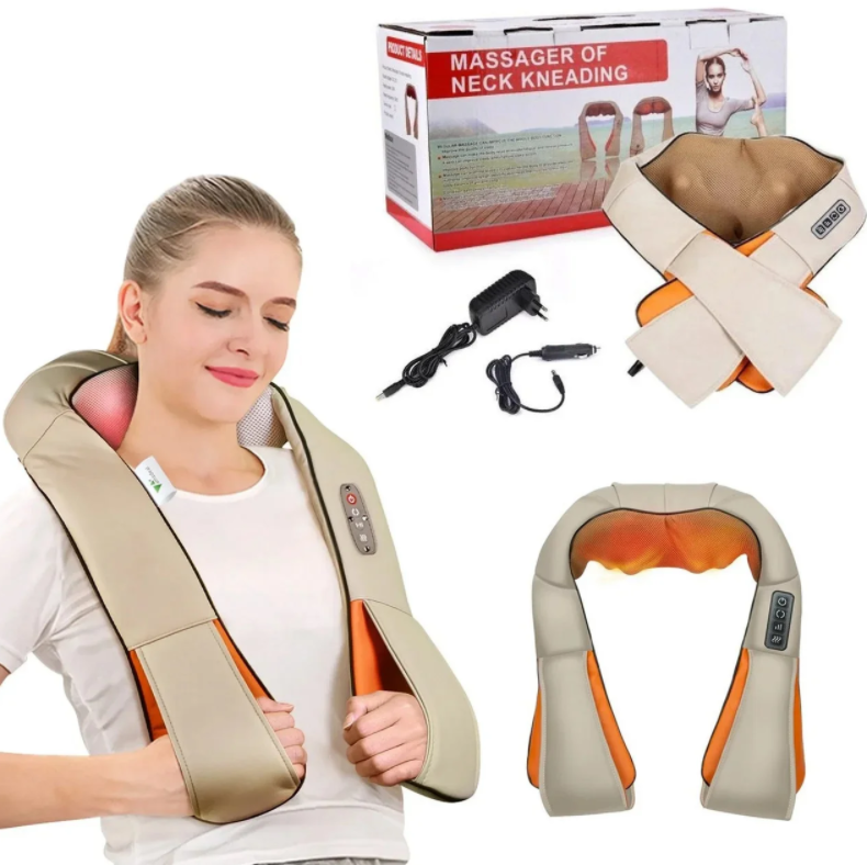 Электромассажер роликовый Massager для спины/шеи (1783572493) - фото 6