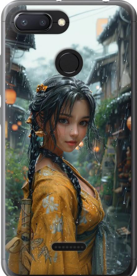 Чехол на Xiaomi Redmi 6 Anime-girl (6133t-1521-42517)