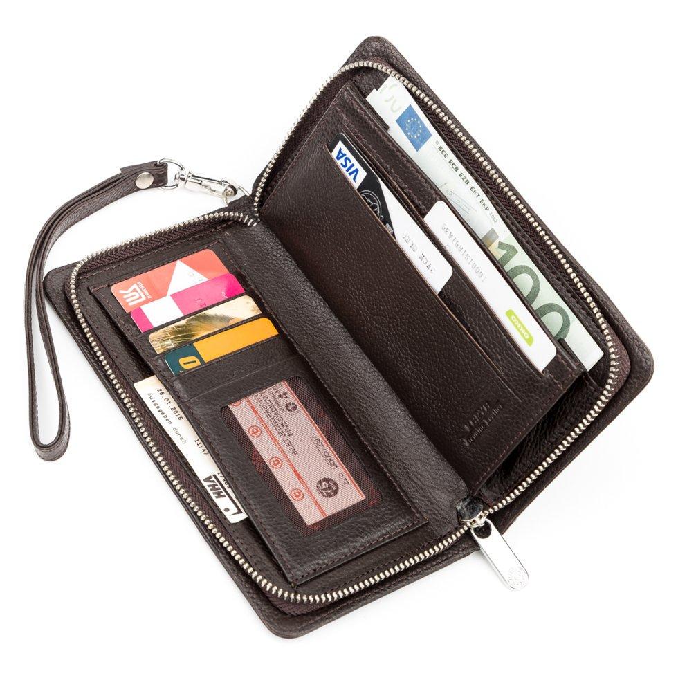 Клатч мужской 717142 Коричневый (13961026) - фото 3 Клатч мужской 717142 Коричневый (13961026) - фото 3