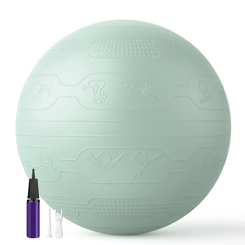 Мяч для фитнеса WCG Balance Pro Anti-Burst с насосом 65 см до 500 кг Светло-зеленый (W-FB-BP65-LG)
