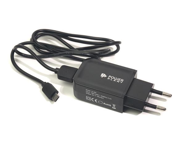 Устройство сетевое зарядное для PowerPlant W-280 USB micro USB 5V 2A Black