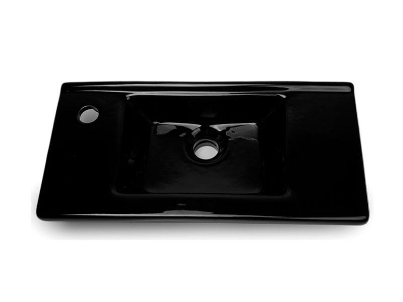 Умивальник IDEVIT Merkur 0201-3507-07 50 см Чорний