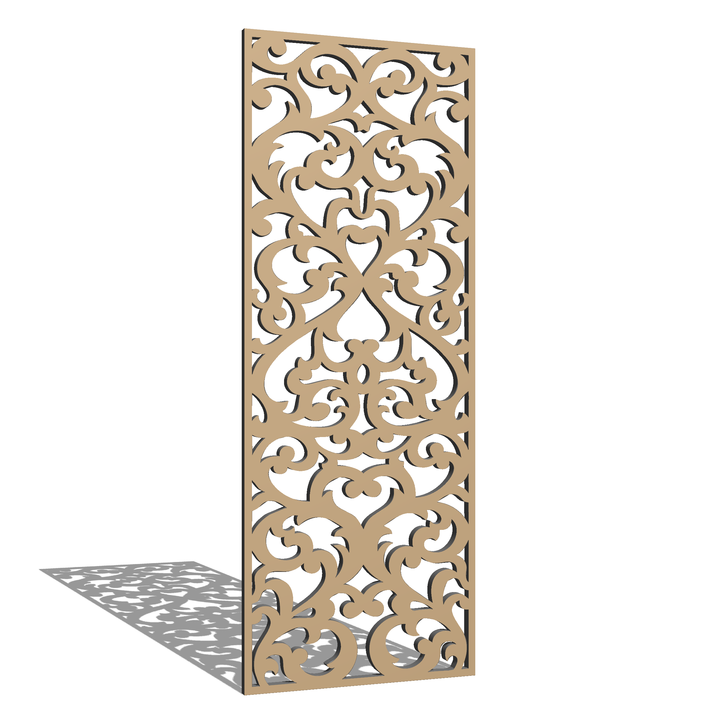 Перегородка резная ALEDRO SR 1 под покраску 2500х950x10 мм (1418084342)