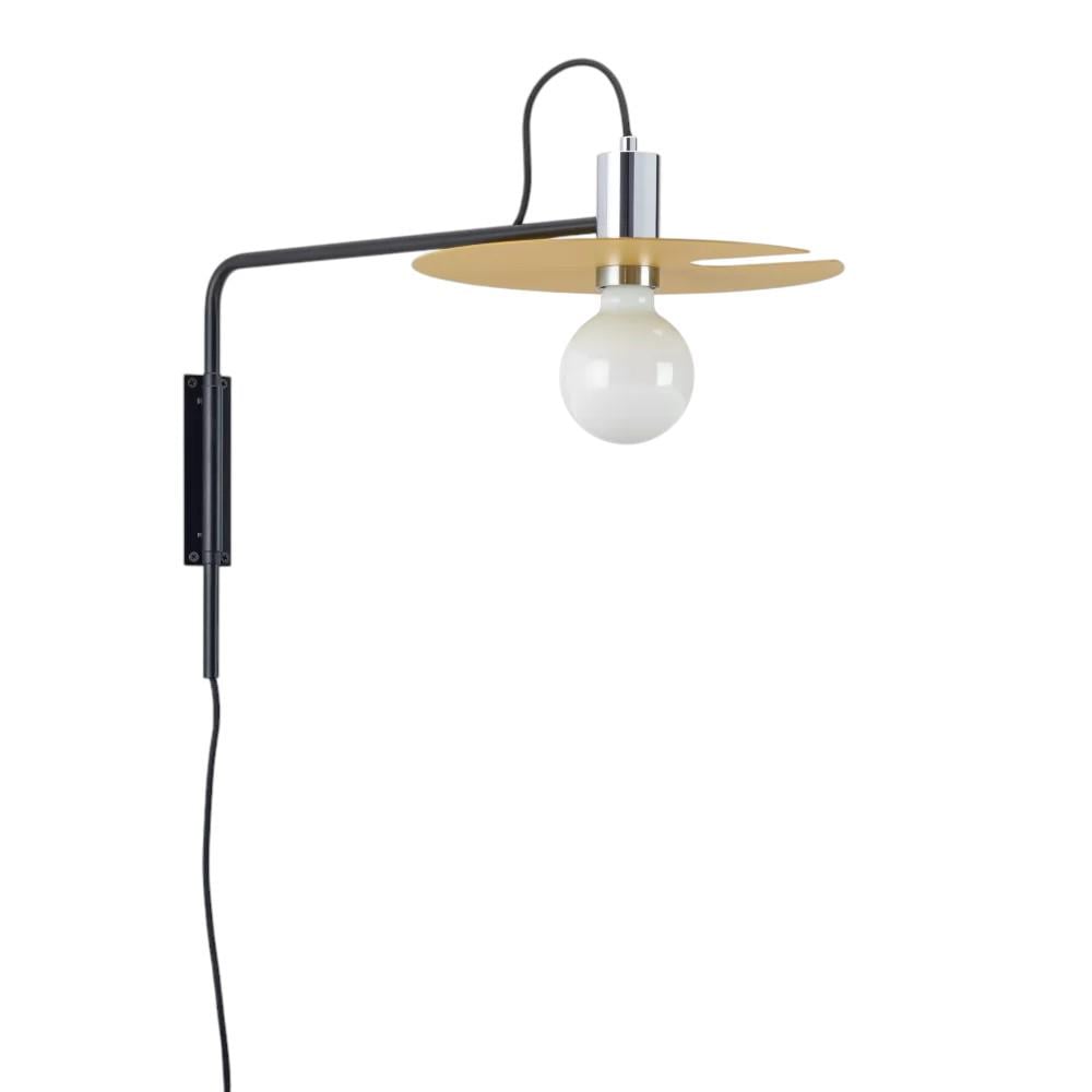 Настенный светильник PacMan с поворотным кронштейном BK/Mustard (WL-580 PC/BK/Mustard)