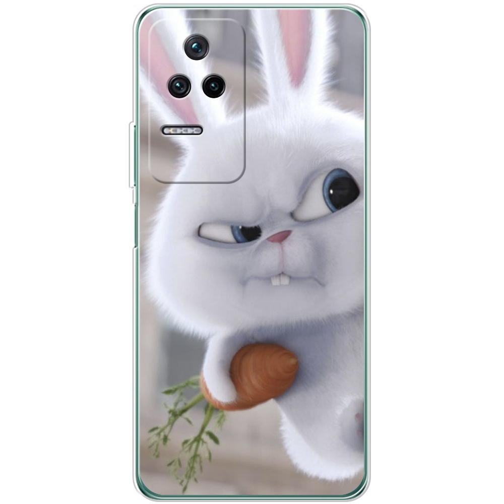 Чохол BoxFace Xiaomi Poco F4 Rabbit Snowball Прозорий силікон (44474-up1116-44474)