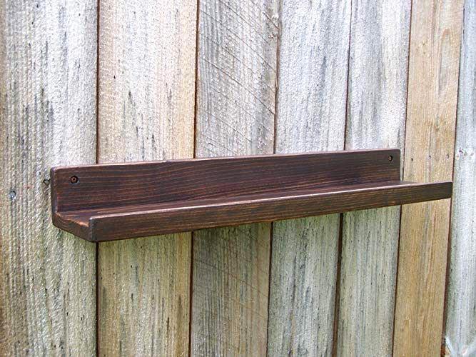 Полка настенная из дерева Хэнкок 80 см Мокко (НСП-0031810)