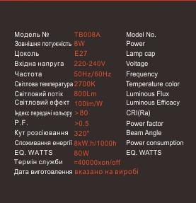 Лампа светодиодная EGE LED Filament 8W А (122) - фото 2