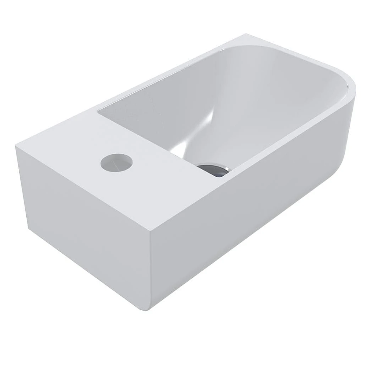 Умывальник накладной Miraggio Ko R прямоугольный 400x220 мм Белый (MG-69125610)