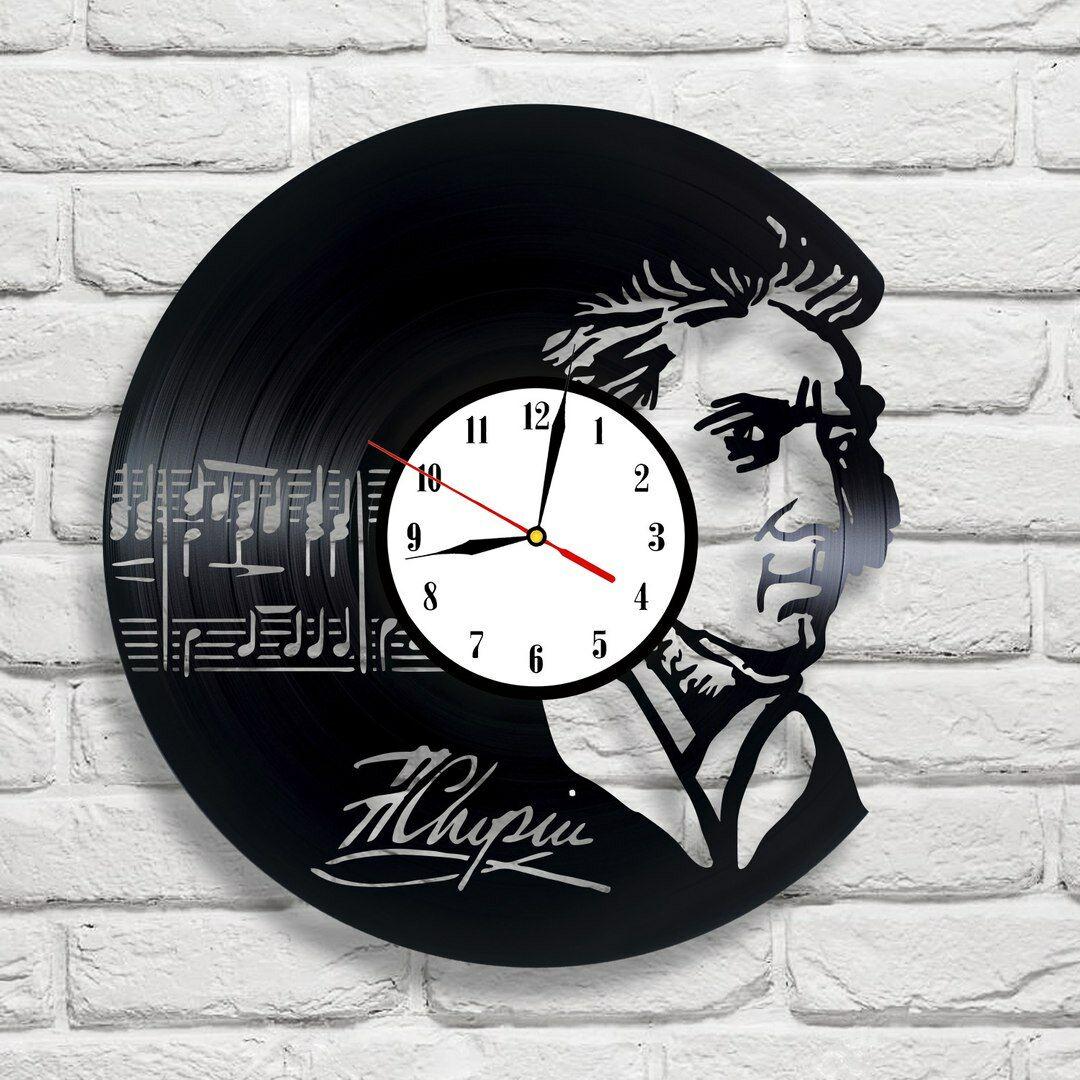 Часы настенные Фридерик Шопен 2221 из виниловой пластинки