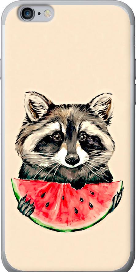 Чехол на iPhone 6 Plus Енотик с арбузом (4605t-48-42517)