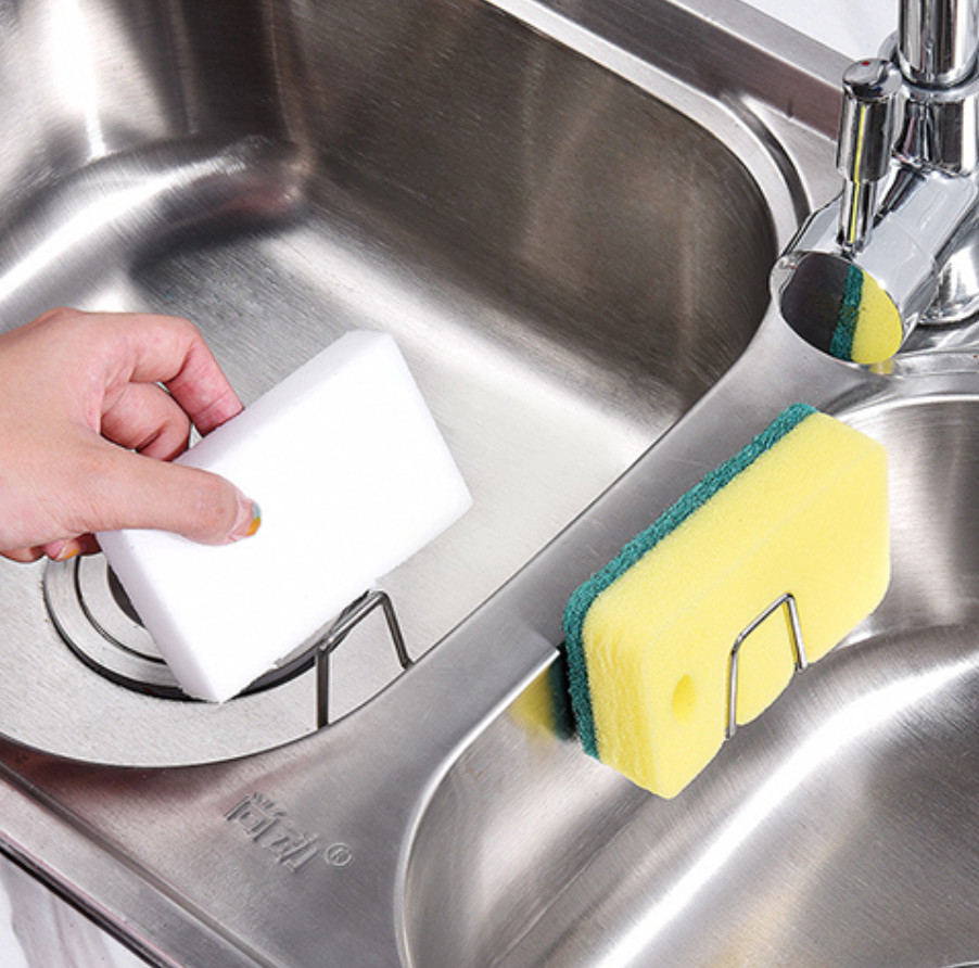 Крючок-подставка под мочалку для кухонной раковины 5916 4,5х4,5х3 см серебристый (4259132) - фото 4 Крючок-подставка под мочалку для кухонной раковины 5916 4,5х4,5х3 см серебристый (4259132) - фото 4