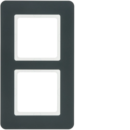 Рамка Berker Q.7 двухместная Антрацитовый (10126186)