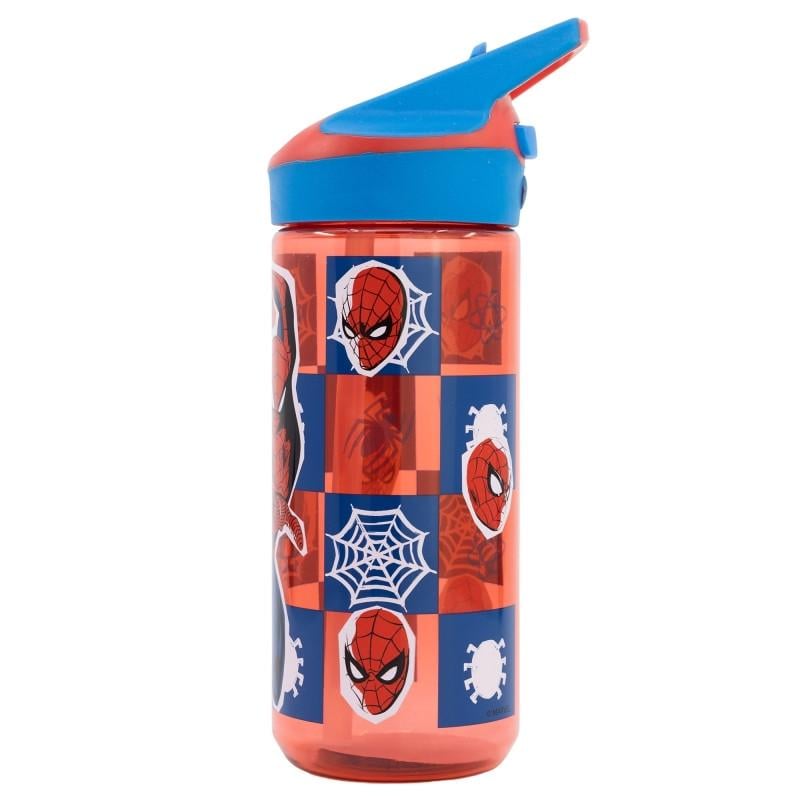 Бутылка для воды детская Stor Spider-Man 620 мл 22x10x7 см Красный с синим (28431574)