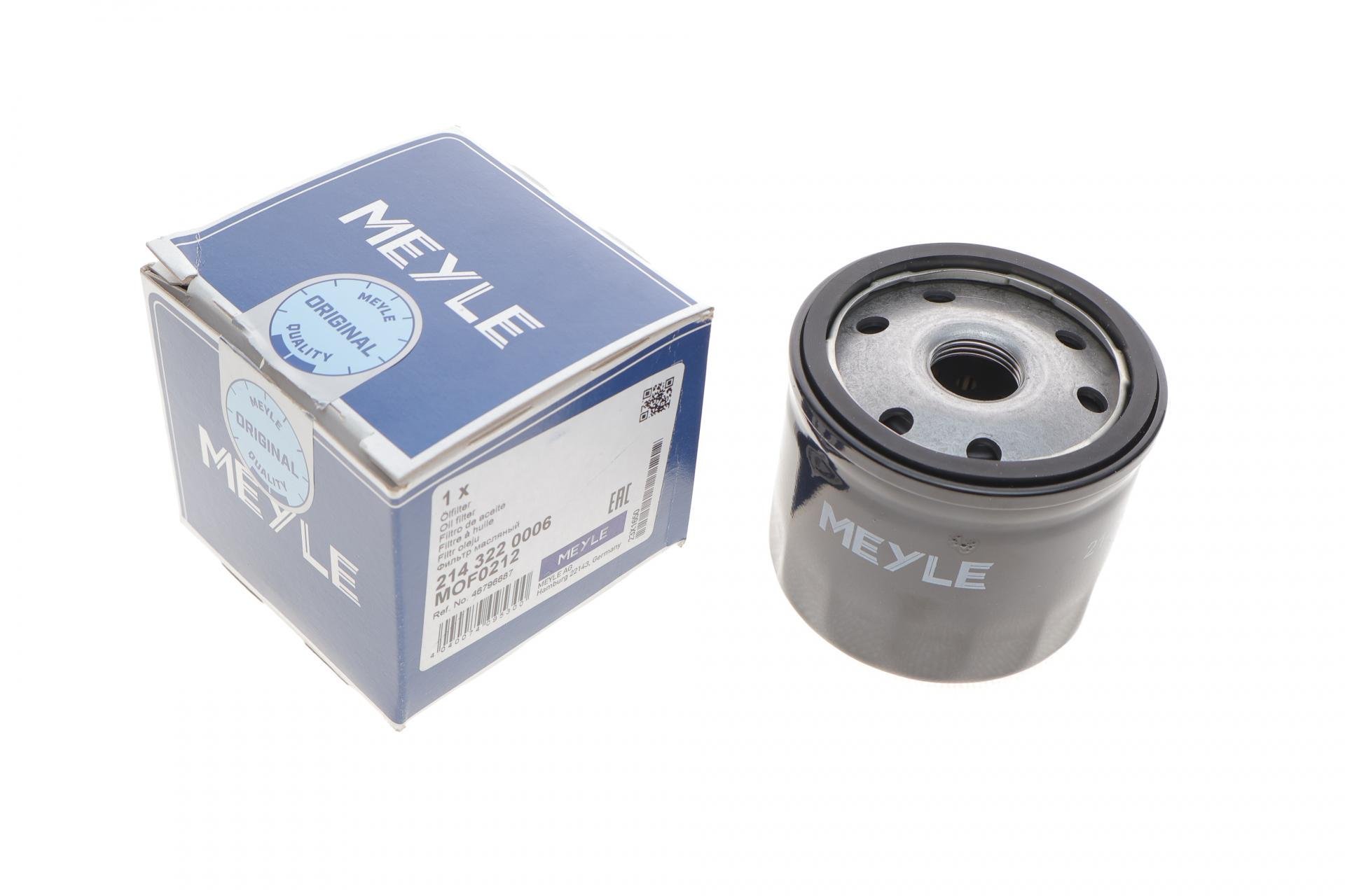 Фільтр масляний Meyle для Fiat Doblo 1,9JTD/1,9D Multijet 01- (214 322 0006)