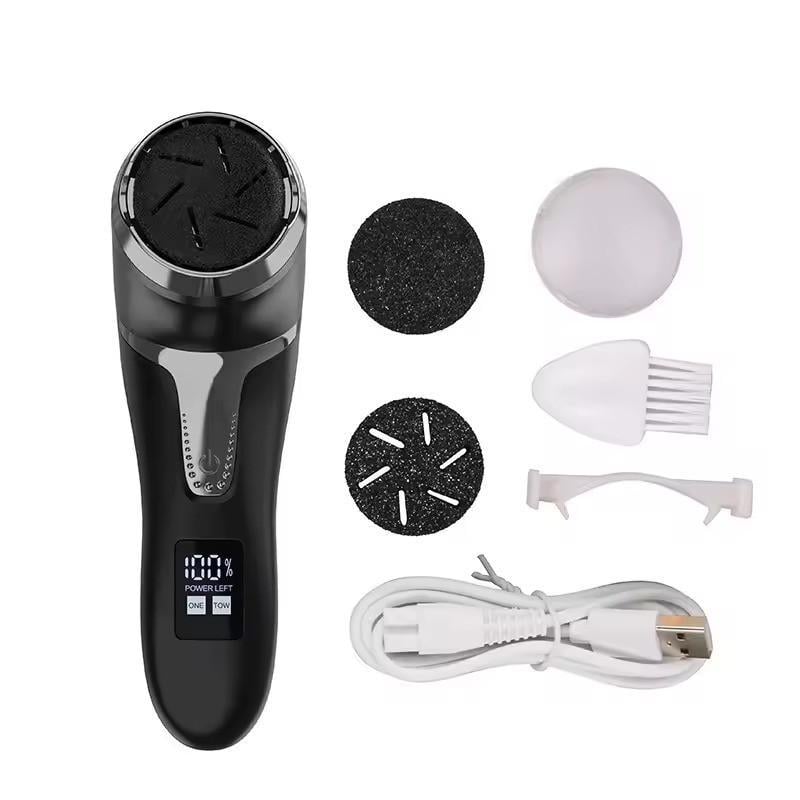 Пилка-пемза для п'ят REMOVER Callus MT-510 з LCD-дисплеєм 1200 мА/год 2 режими вологозахист Black