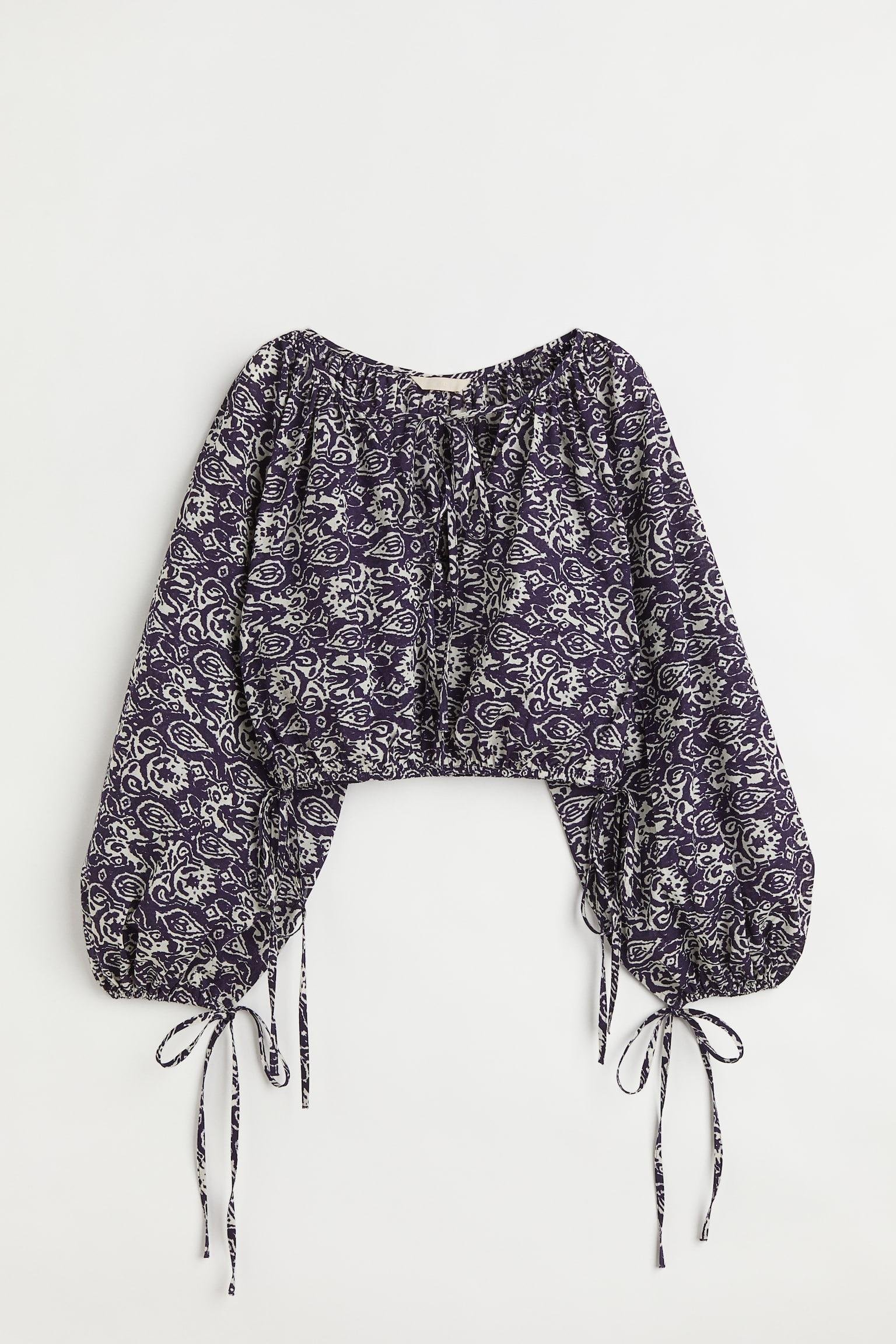 Блуза H&M XXL Фіолетово-білий (S28061103940)