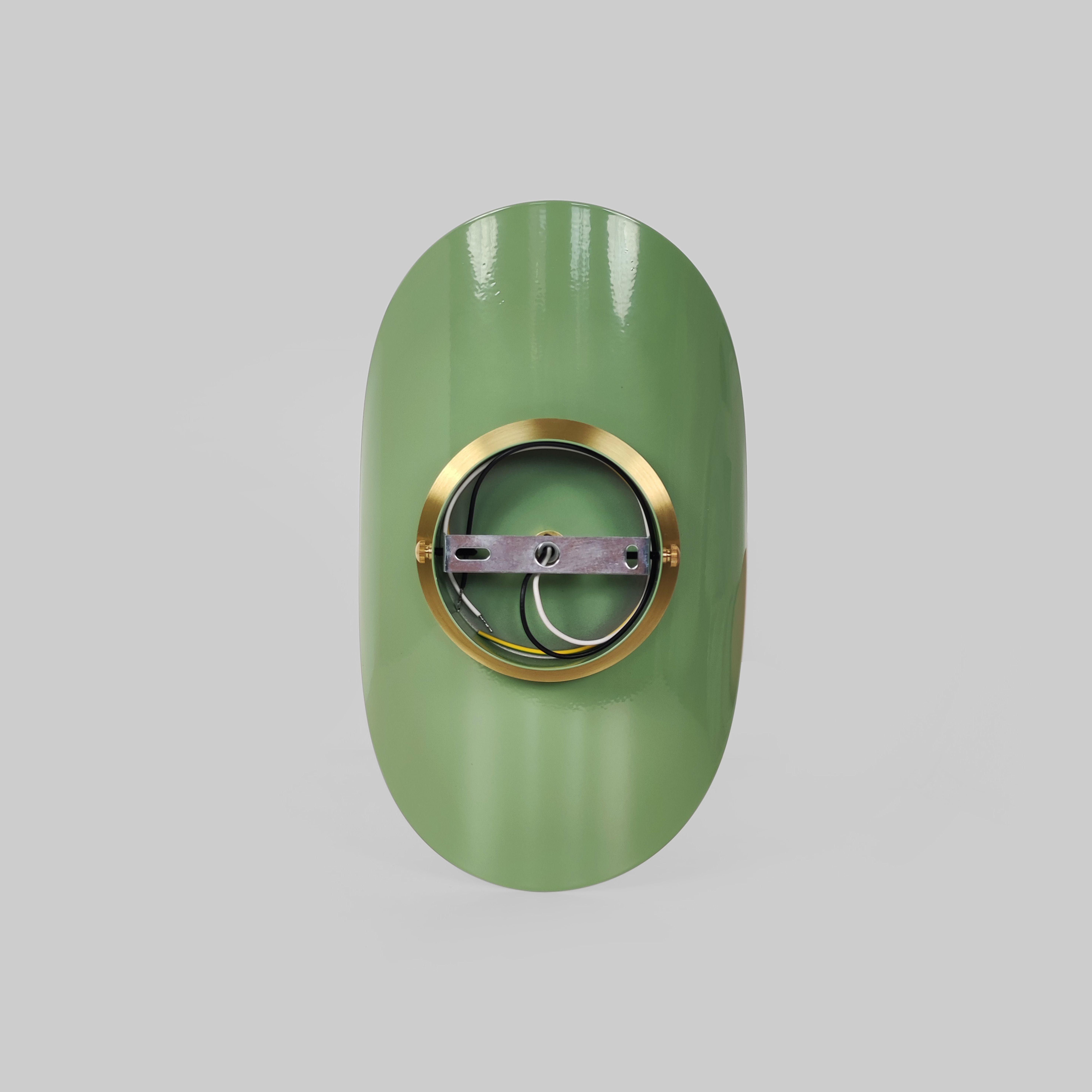 Настенный светильник Gaff Design с деталями из латуни Зеленый (BRASS45) - фото 9