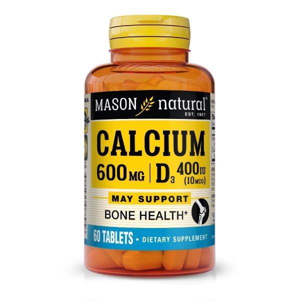 Витаминно-минеральный комплекс Mason Natural Calcium 600 мг Plus Vitamin D3 60 таблеток (000021079)
