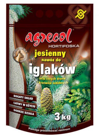 Удобрение комплексное минеральное Agrecol NPK 0.0.25 для хвойных растений осень 3 кг (630)