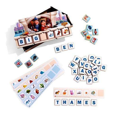 Дерев'яна гра дитяча розвиваюча Ребус англійською мовою (30309)