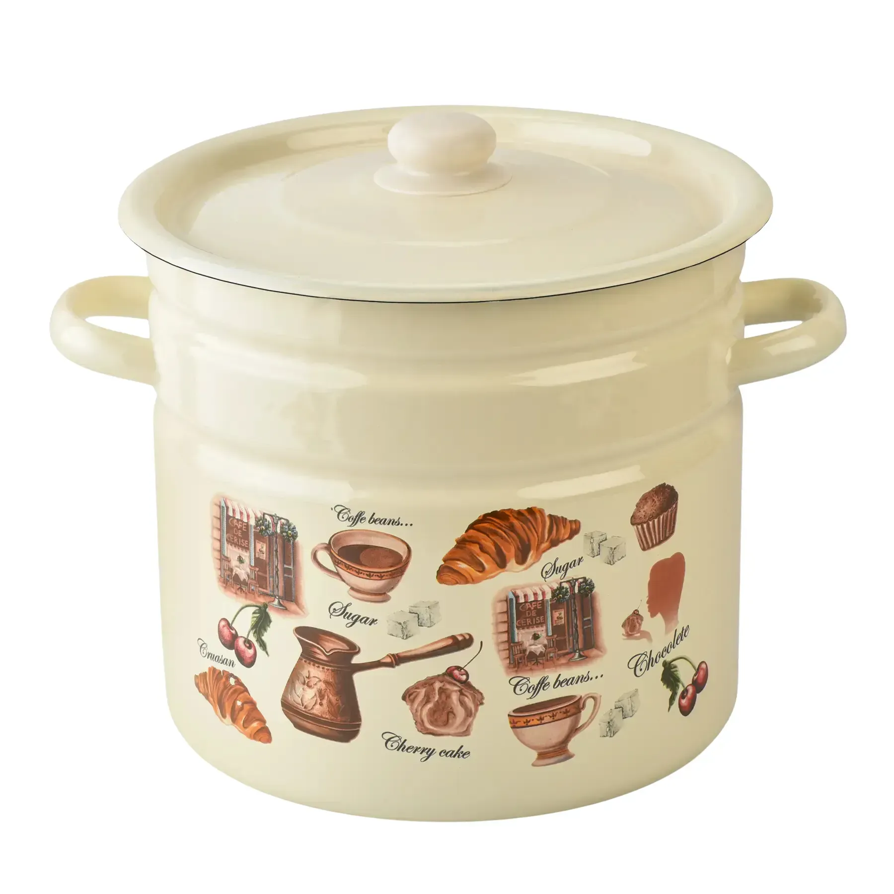 Каструля емальована Кафе де Шері 12,0 л (28322786) - фото 1