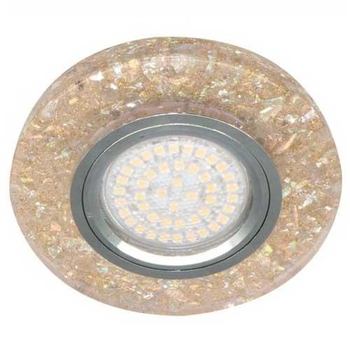 Точковий світильник врізний Feron із підсвіткою 8585-2 MR16 GU5.3 50W Жовтий/Срібний (03772) Точковий світильник врізний Feron із підсвіткою 8585-2 MR16 GU5.3 50W Жовтий/Срібний (03772)