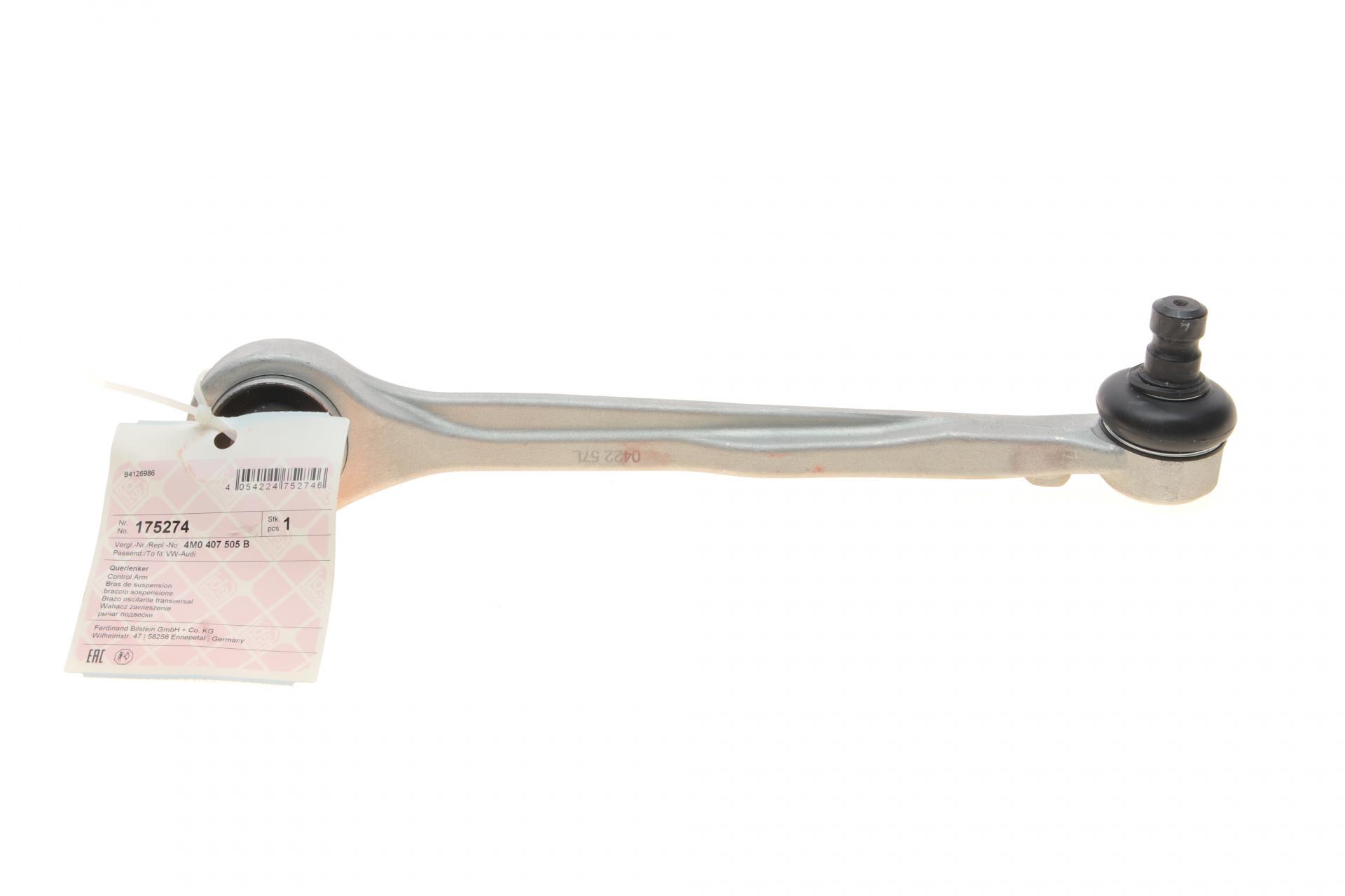 Рычаг подвески FEBI BILSTEIN передний/сверху/спереди L Audi Q5/Q7/Q8/VW Touareg 2,0/3,0 TDI 15- (175274)