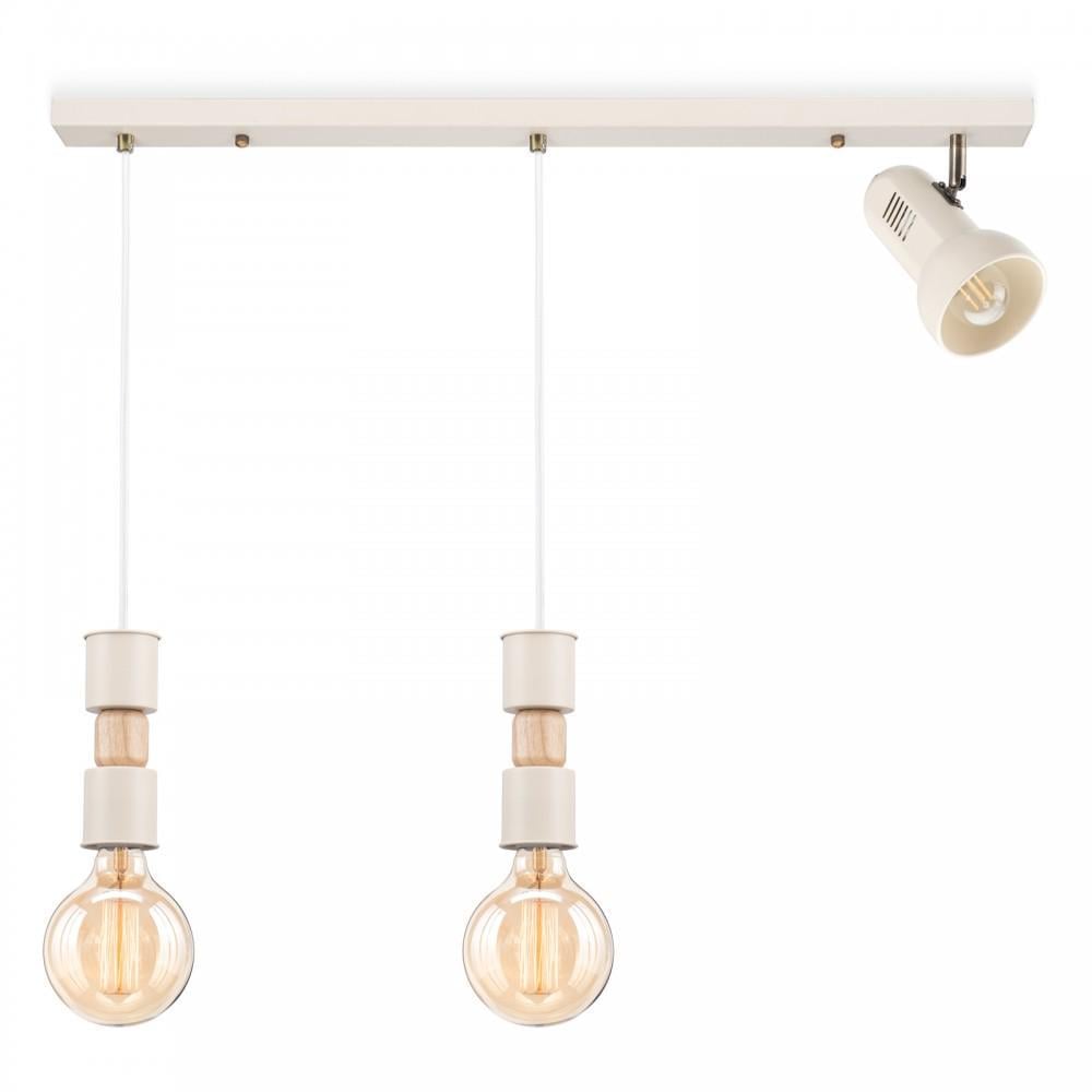 Підвісний світильник на планці Home Projector+B Nude Japandi Ivory (PL-NC0004-3/BEIGE)