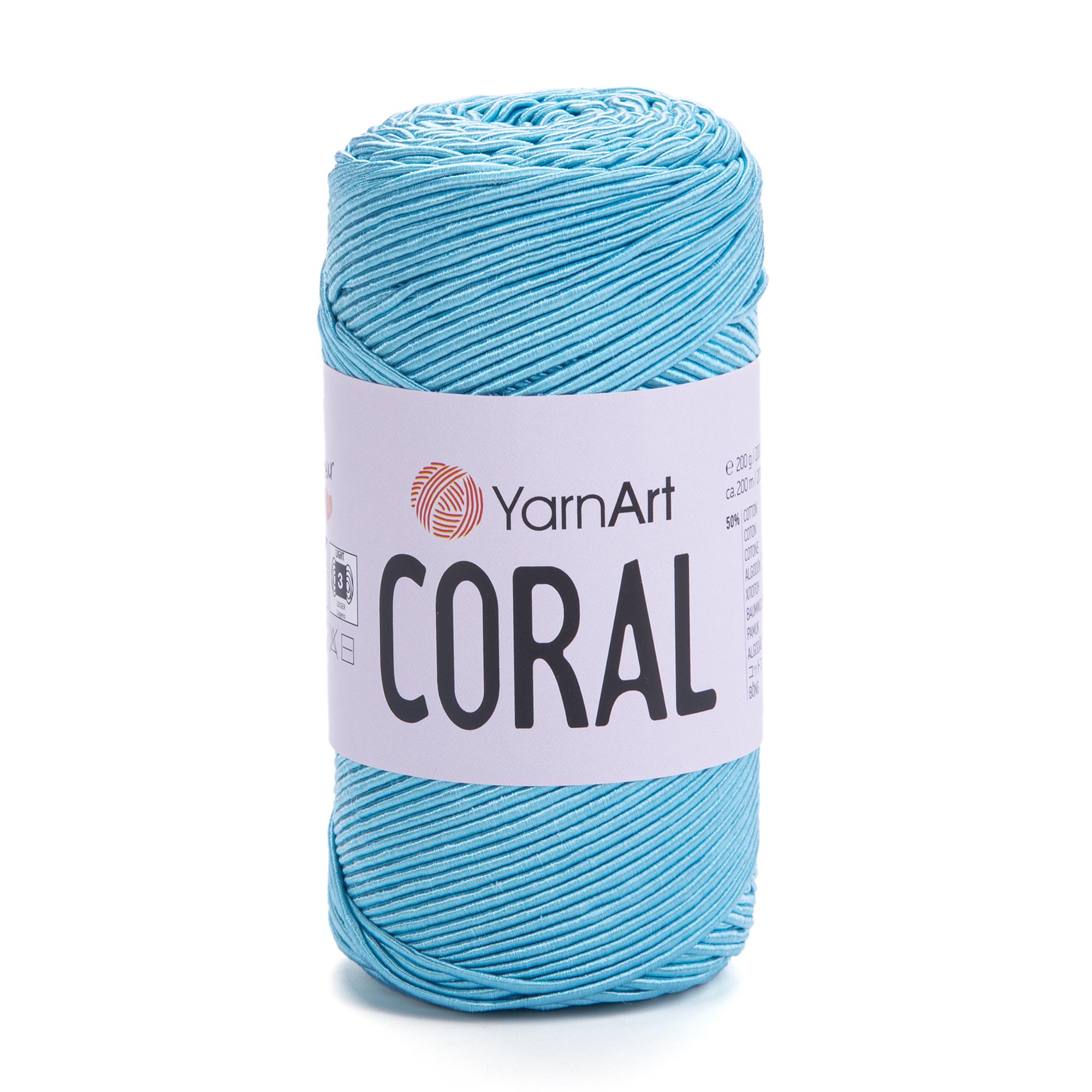 Пряжа YarnArt Coral 1911 Блакитний (6626)