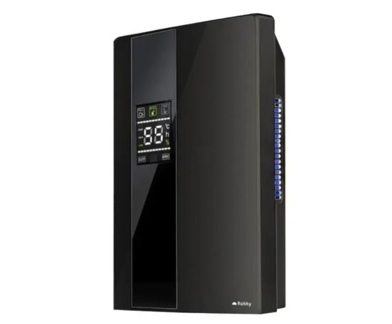 ​Осушувач повітря Ruhhy 21847 з гігростатом/дисплеєм/пультом керування 90 Вт 1,8 л (29829450)