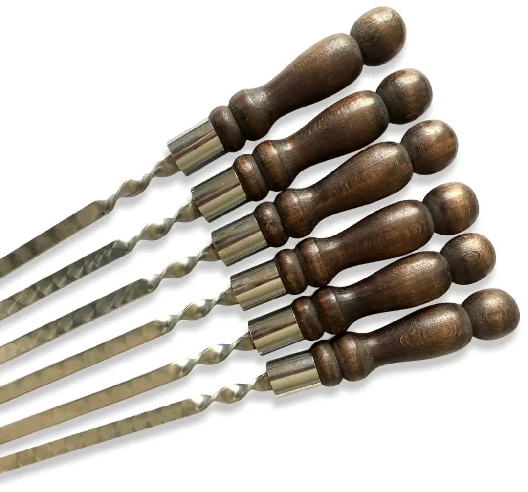 Набір шампурів Gorillas BBQ Куля із нержавіючої сталі 4 шт. 40 см (SKK73) - фото 2