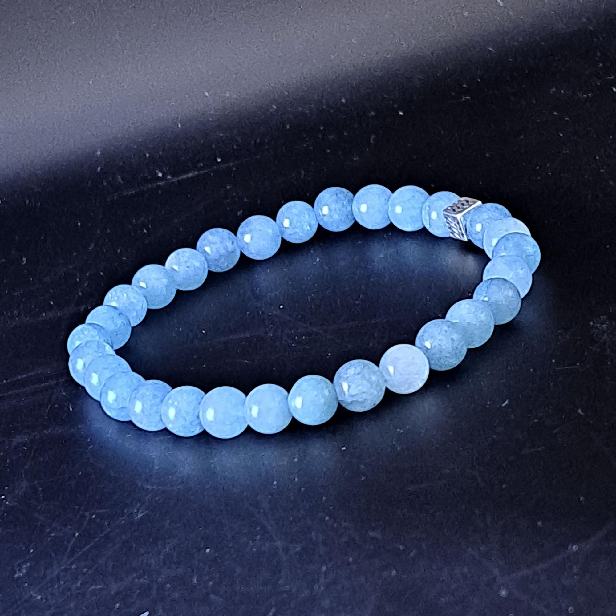 Браслет DARSANA из натурального камня аквамарин (DRSU203)