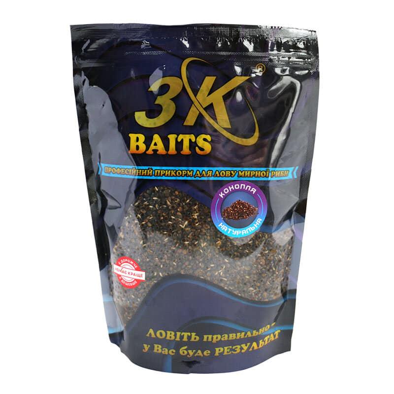 Прикорм 3KBaits 800 г Конопля/Натуральна (3KB1053) - фото 1