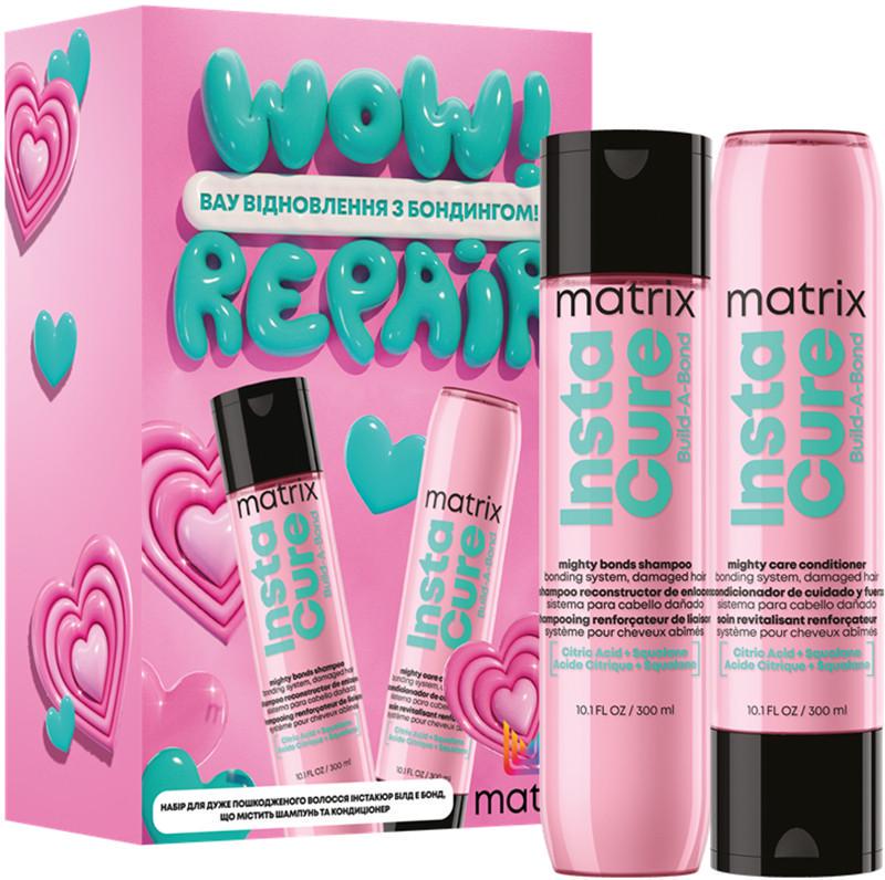 Набор для волос шампунь/кондиционер Matrix Insta Cure Build-A-Bond 300х300 мл (2419834170) Набор для волос шампунь/кондиционер Matrix Insta Cure Build-A-Bond 300х300 мл (2419834170)