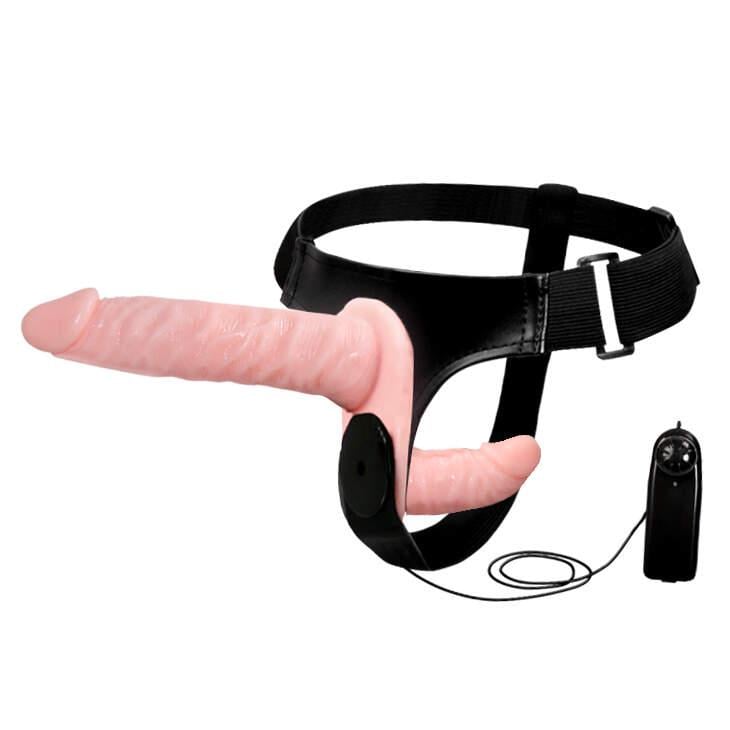 Страпон двойной Ultra Vibrating Doble-Heads Strap On ( 38131657)