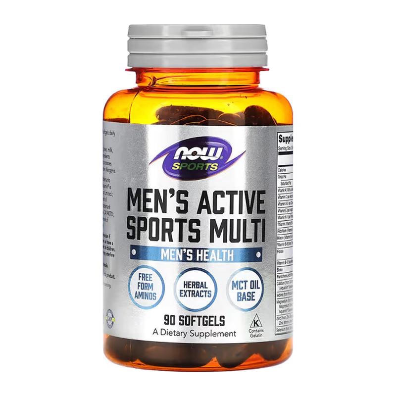 Витамины и минералы для мужчин NOW Men's Active Sports Multi 90 капс. (03867-01)