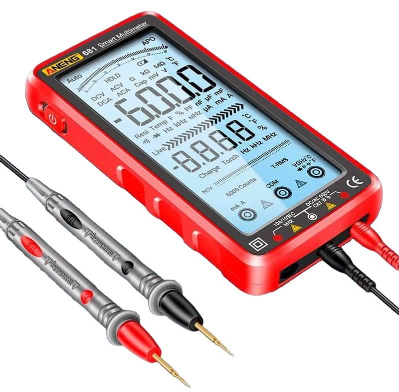 Мультиметр цифровий тестер ANENG 681 Red - фото 11 Мультиметр цифровий тестер ANENG 681 Red - фото 11