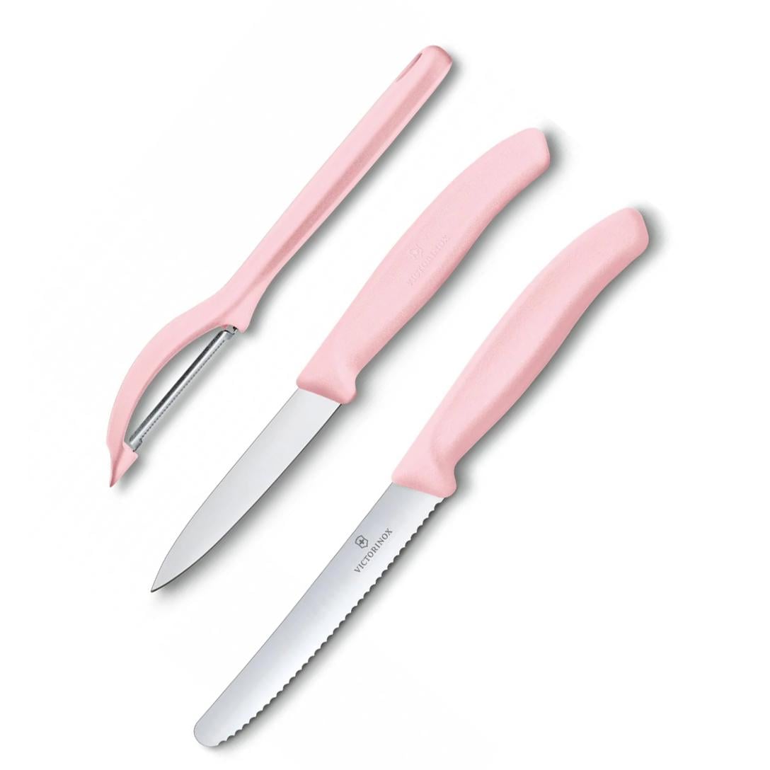 Набор кухонный Victorinox Swiss Classic Paring Set 3 шт. Розовый (58-79-Vx67116.31L52)