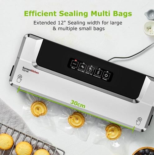 Вакуумний пакувальник 4 режими/шланг для вакуумування контейнерів/пакети 5 шт. Сріблястий - фото 8 Вакуумний пакувальник 4 режими/шланг для вакуумування контейнерів/пакети 5 шт. Сріблястий - фото 8