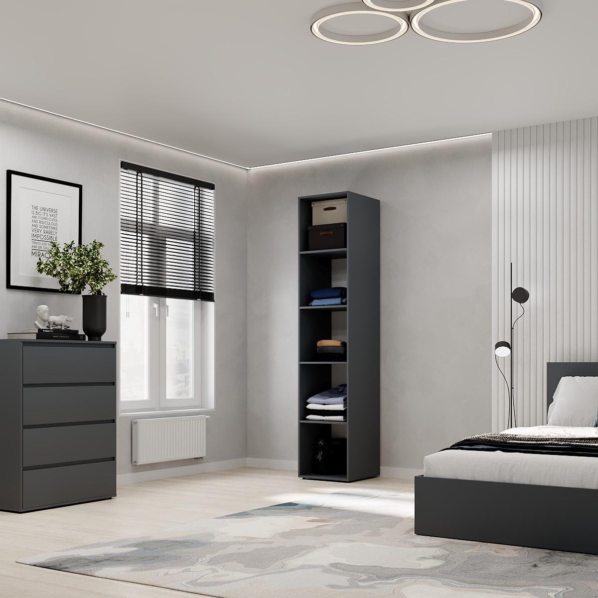 Пенал відкритий ART IN HEAD Light 400x500x2200 мм Графіт сірий (GALT10070000000) - фото 2 Пенал відкритий ART IN HEAD Light 400x500x2200 мм Графіт сірий (GALT10070000000) - фото 2