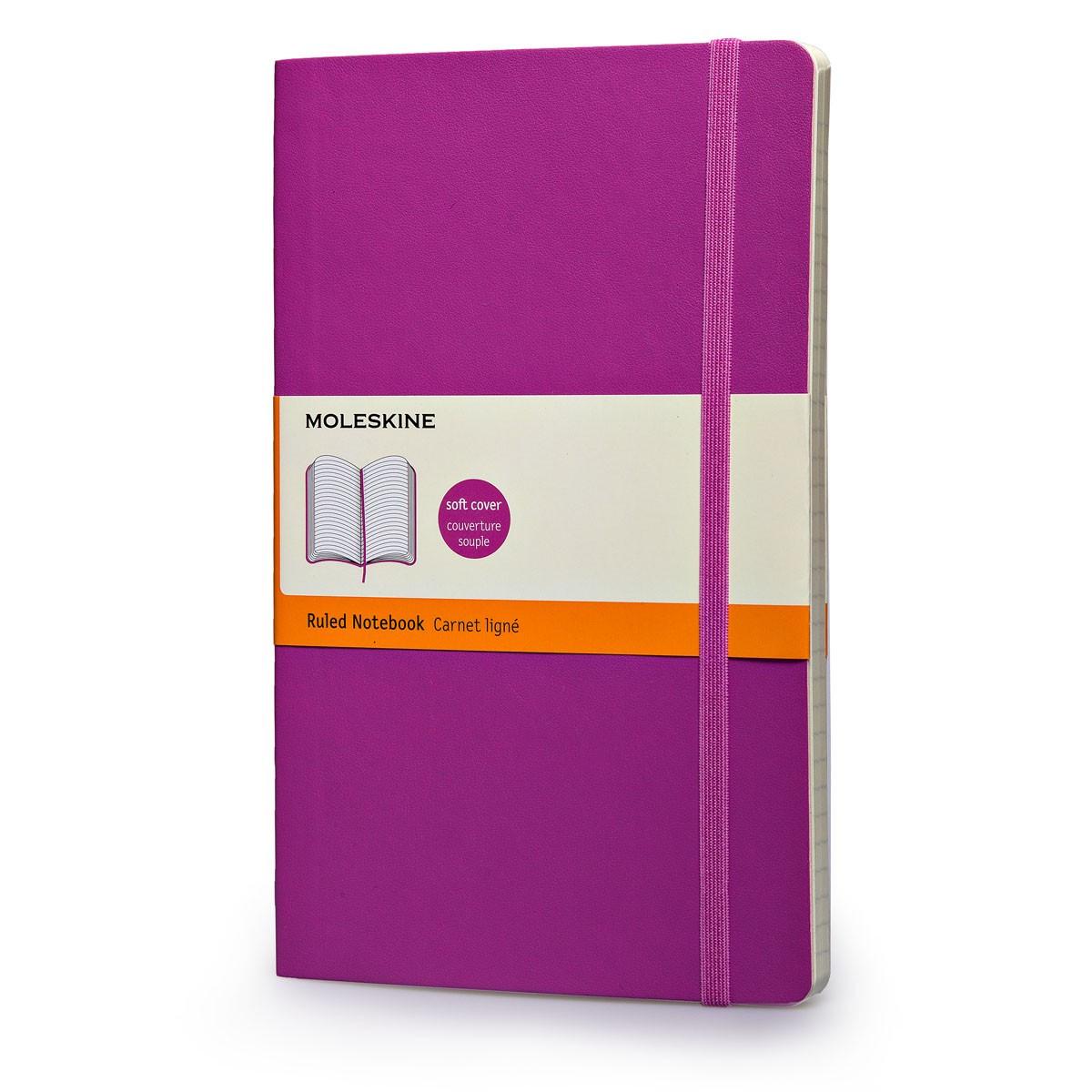 Блокнот Moleskine Classic средний 13х21 см в линейку мягкий Розовый (9788867323647)