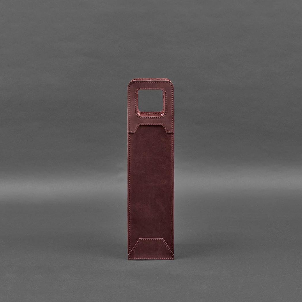 Чехол кожаный для вина 2.0 Crazy Horse Бордовый (A-027942) - фото 6 Чехол кожаный для вина 2.0 Crazy Horse Бордовый (A-027942) - фото 6