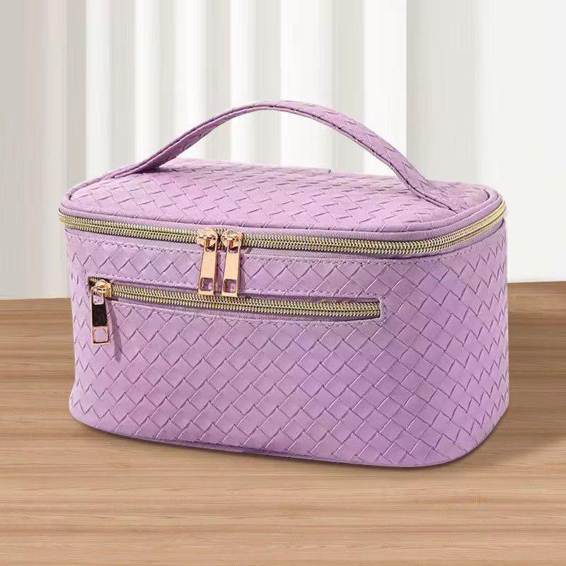 Косметичка жіноча розкладна з екошкіри на блискавці 24х11х12,5 см Фіолетовий (ST0477) - фото 2 Косметичка жіноча розкладна з екошкіри на блискавці 24х11х12,5 см Фіолетовий (ST0477) - фото 2