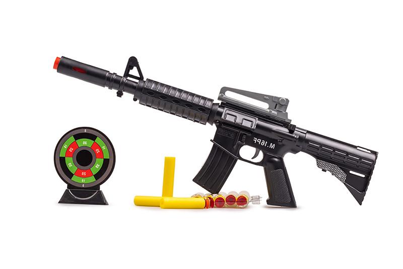 Игрушечный автомат с мягкими шарами Golden Gun M16 PF Серый (IM-176-M-992)