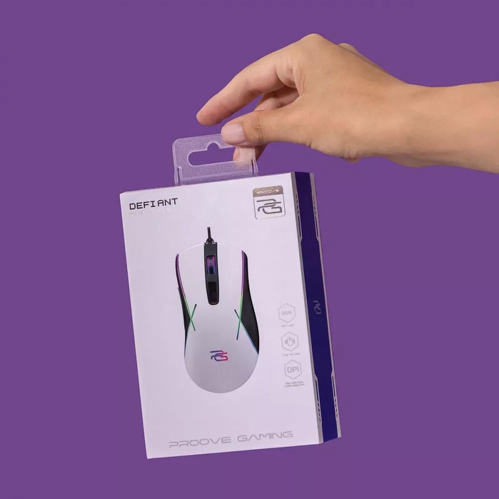Мышь проводная игровая Proove Gaming Defiant White (CMDE00000101) - фото 8 Мышь проводная игровая Proove Gaming Defiant White (CMDE00000101) - фото 8