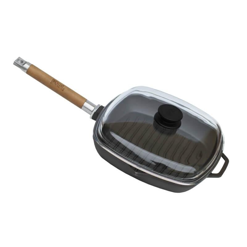 Сковорідка-гриль Biol 1026C зі з'ємною ручкою 26х26 см