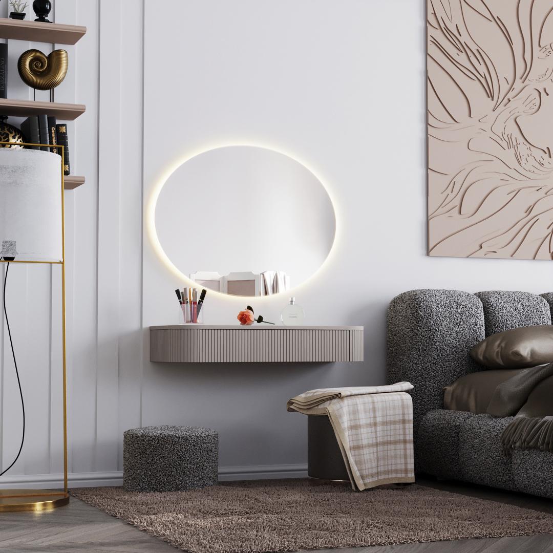 Стол навесной DiPortes Mn-104 Монреаль 104/17/40 см МДФ Кашемир (01410) - фото 7