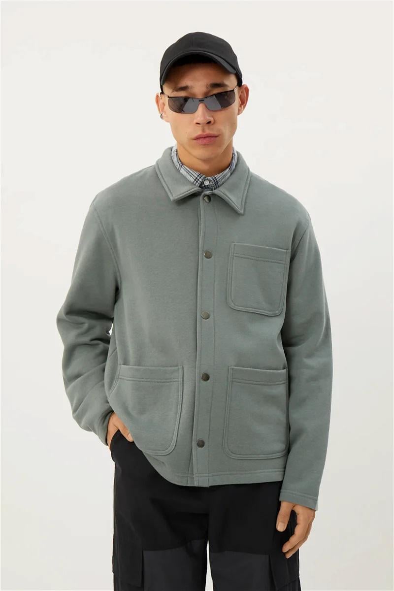 Куртка-рубашка M Серо-зеленый (1061231ral)