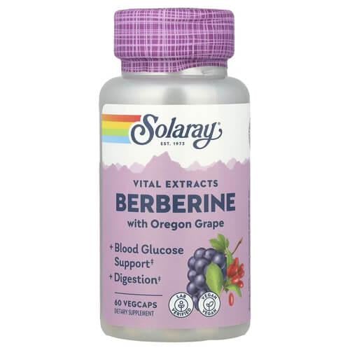 Берберин Solaray Berberine with Oregon Grape 60 veg capsules (SOR-20677)