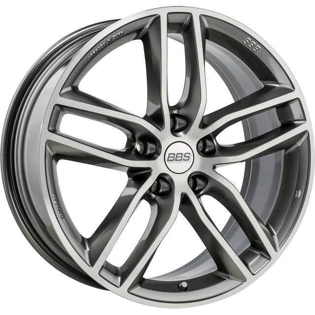 Литые диски BBS SX 8,5x19 5x112 ET32 DIA82 Platinum silver diamond cut